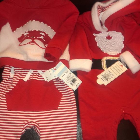 Infant Santa suits - Lot of 2 - Cat & Jack 3-6 months for baby girl or boy - NWT - Picture 4 of 6